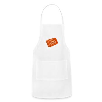 Two tickets show - Adjustable Apron - white - Front - Julia (174cm)