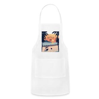 T-Shirts Design pattaya inThailand - Adjustable Apron - white - Front - Julia (174cm)