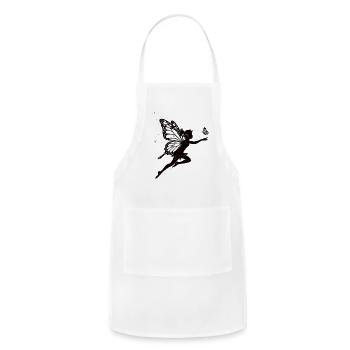Enchanted Fairy – Sparkling Magic in the Moonlight - Adjustable Apron - white - Front - Julia (174cm)