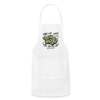 Camo Dad Design - Adjustable Apron - white - Front - Julia (174cm)