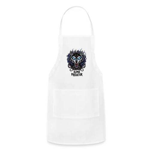 Alpha Predator Wolf Fierce Neon Eyes - Adjustable Apron