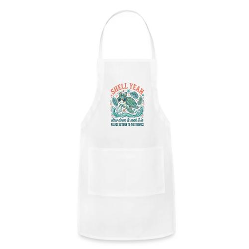 Shell Yeah Sea Turtle Beach Vibes - Adjustable Apron