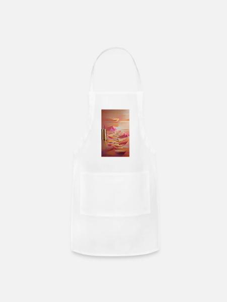 Sunset Sand Dunes - Adjustable Apron - white