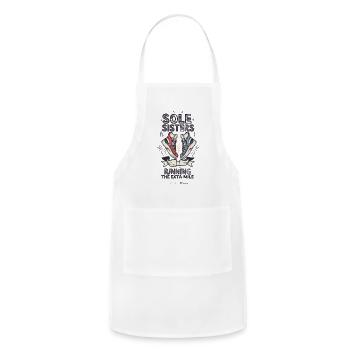 Sole Sisters: Running the Extra Mile - Adjustable Apron - white - Front - Julia (174cm)