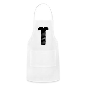 Screw bolt straight head - Adjustable Apron - white - Front - Julia (174cm)