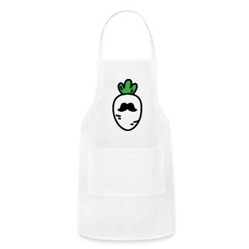Moo The Radish - Adjustable Apron - white - Front - Julia (174cm)