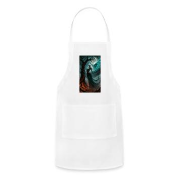Moonlight Winged Elf - Adjustable Apron - white - Front - Julia (174cm)