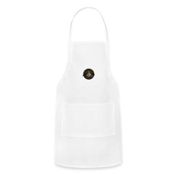 Raven Tea Circle Scene - Adjustable Apron - white - Front - Julia (174cm)