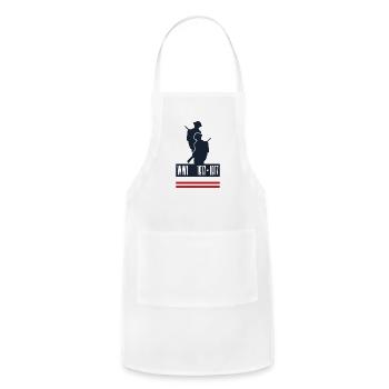 WW1 USA World War 1 Military 1917 Gift - Adjustable Apron - white - Front - Julia (174cm)