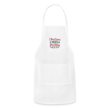 Christmas Trees Freshly Cut - Adjustable Apron - white - Front - Julia (174cm)