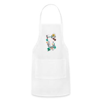 Dublin Ireland Irish Flag - Adjustable Apron - white - Front - Julia (174cm)
