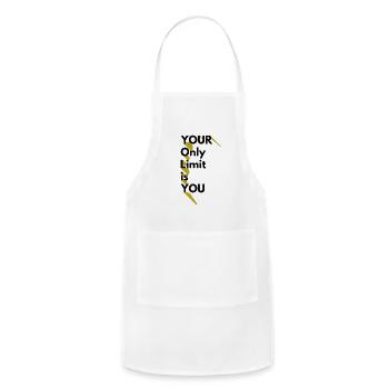 YOUR ONLY LIMIT IS YOU - Adjustable Apron - white - Front - Julia (174cm)