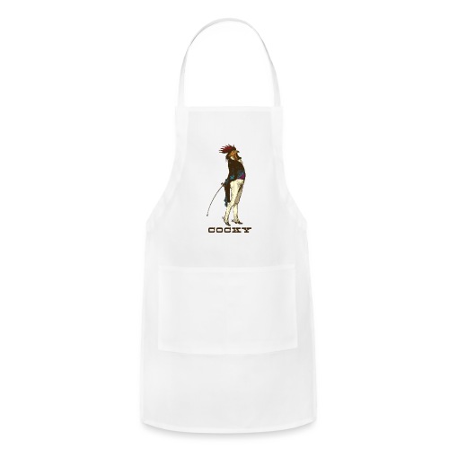Cocky the Vintage Rooster Chicken - color - Adjustable Apron