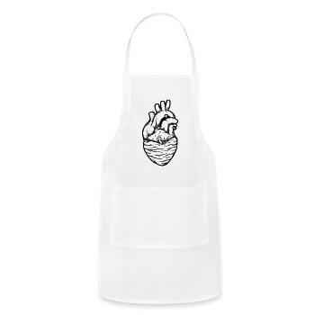 Drowning In My Own Heart - Adjustable Apron - white - Front - Julia (174cm)