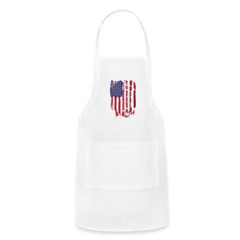 America's flag - Adjustable Apron - white - Front - Julia (174cm)