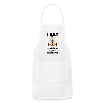 Motivation motivate career positive gift - Adjustable Apron - white - Front - Julia (174cm)