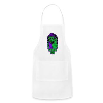 Screw You Design - Adjustable Apron - white - Front - Julia (174cm)