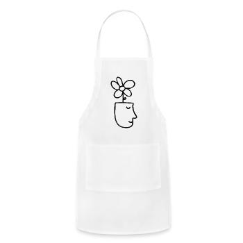 Flourishing Mind - Adjustable Apron - white - Front - Julia (174cm)