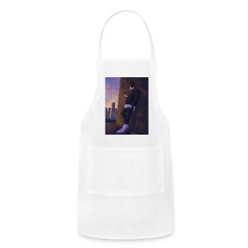 Urban Sunset Hoodie Aesthetic - Adjustable Apron - white - Front - Julia (174cm)