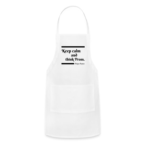 KEEP CALM AND THINK PROM BLACK - Adjustable Apron
