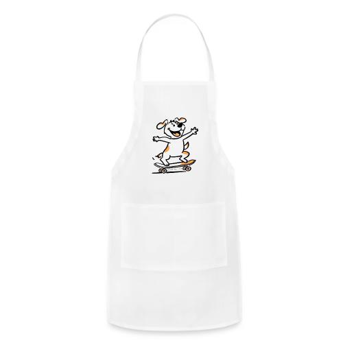 Dog on a Skateboard - Zoomies Life Tshirt - Adjustable Apron
