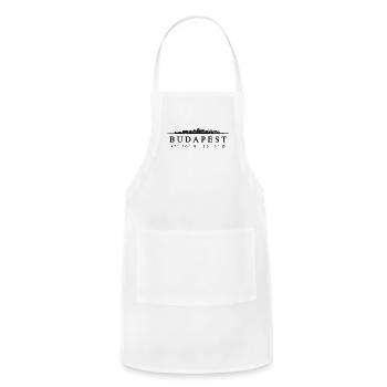 Budapest Coordinates Design - Adjustable Apron - white - Front - Julia (174cm)