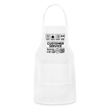 Customer Service - Adjustable Apron - white - Front - Julia (174cm)
