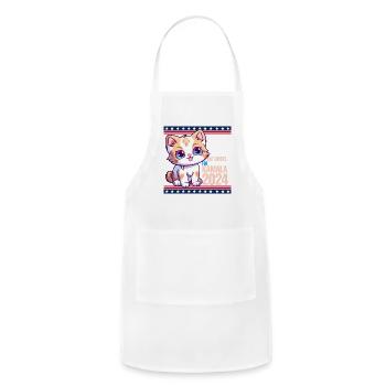 CAT LOVERS - Adjustable Apron - white - Front - Julia (174cm)
