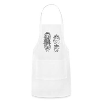 Hiking boots - Adjustable Apron - white - Front - Julia (174cm)