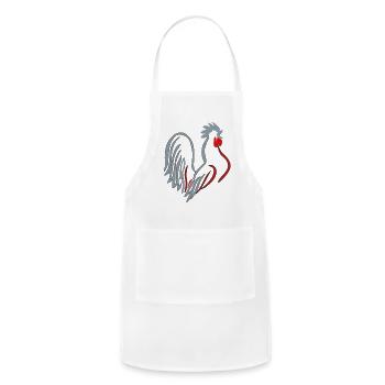Rooster - Adjustable Apron - white - Front - Julia (174cm)