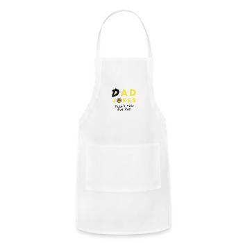 Dad Jokes - Adjustable Apron - white - Front - Julia (174cm)