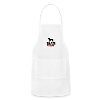 Team Basset - Adjustable Apron - white - Front - Julia (174cm)