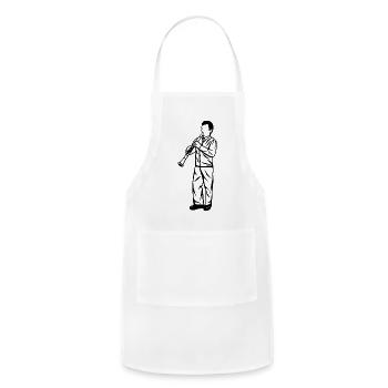 Clarinet Kid - Adjustable Apron - white - Front - Julia (174cm)