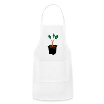 Cutting in color breeding tray - Adjustable Apron - white - Front - Julia (174cm)