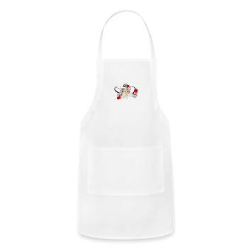 women basic - Adjustable Apron - white - Front - Julia (174cm)