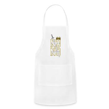 No Vision No Victory - Adjustable Apron - white - Front - Julia (174cm)