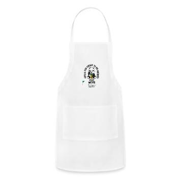 Life is too short to be normal - Adjustable Apron - white - Front - Julia (174cm)