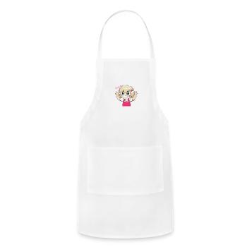 good t-shirts sleeve - Adjustable Apron - white - Front - Julia (174cm)