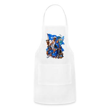 Somali Pride – One People, One Heritage - Adjustable Apron - white - Front - Julia (174cm)