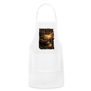 Praise_Him - Adjustable Apron - white - Front - Julia (174cm)