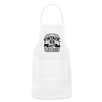 Vintage 22 Years Of Being Awesome 22 Birthday - Adjustable Apron - white - Front - Julia (174cm)
