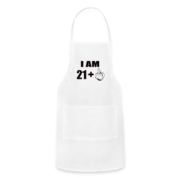 22 Birthday - Adjustable Apron - white - Front - Julia (174cm)