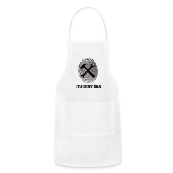 Screw Its In My DNA - Adjustable Apron - white - Front - Julia (174cm)
