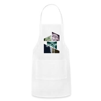 Art Skull Design - Adjustable Apron - white - Front - Julia (174cm)