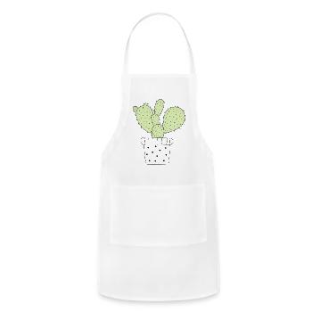 Plant The Cactus Pot - Adjustable Apron - white - Front - Julia (174cm)