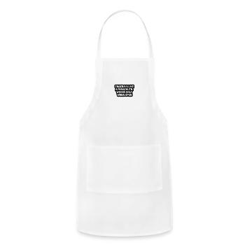 Chakra is like a Parachute - Adjustable Apron - white - Front - Julia (174cm)