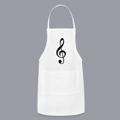 G CLEF - BLACK DESIGN - Adjustable Apron
