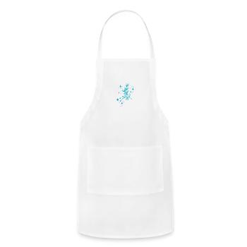 flower - Adjustable Apron - white - Front - Julia (174cm)