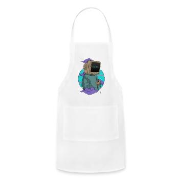 Escape Console Hoodie - Adjustable Apron - white - Front - Julia (174cm)