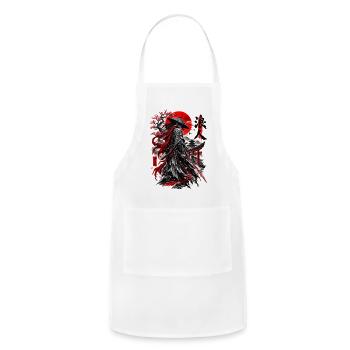 Ronin Under Red Sun - Adjustable Apron - white - Front - Julia (174cm)